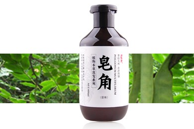 雪莱昵植物本草皂角无硅油洗发原浆400ml