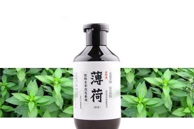 产品配方升级 泡沫丰富  控油去屑 雪莱昵植物本草薄荷无硅油洗发原浆400ml